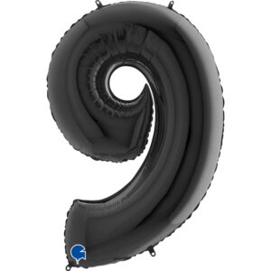 Pallone Mylar Foil Nero N 9 1 Mt