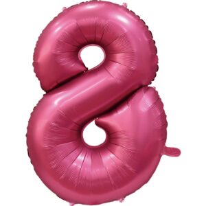PALLONE MYLAR N 8 VELVET POMEGRANAT 40POL 101 CM
