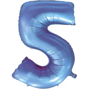 PALLONE MYLAR N 5 VELVET PERIWINKLE 40POL 101 CM