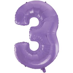PALLONE MYLAR N 3 VELVET LILAC 40 POL 101 CM