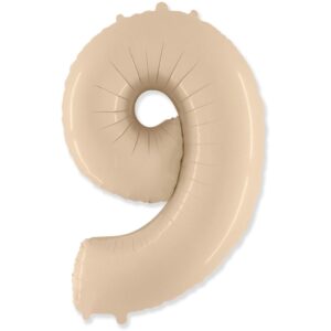 PALLONE MYLAR N 9 CREMA 40 POL 101 CM