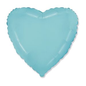 PALLONE MYLAR CUORE AZZURRO 32 POL 81 CM