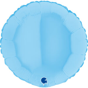 PALLONE MYLAR AZZURRO MATTO 46 CM