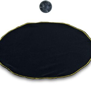 SOTTOPIATTO IN VELLUTO NERO 330 MM