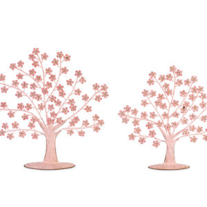 SET 2 ALBERI FIORELLINI ROSA H.325/380
