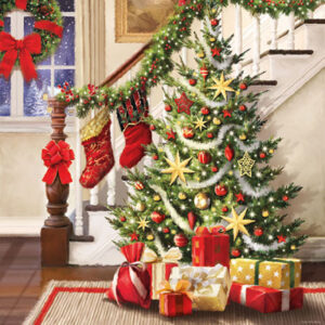20 TOVAGLIOLI 33 X 33 DECORATED STAIRCASE