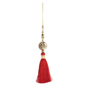 NAPPA ROSSA CON DECO ORO DA APPENDERE 200 MM