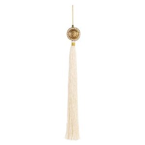 NAPPA AVORIO CON DECO ORO DA APPENDERE 430 MM
