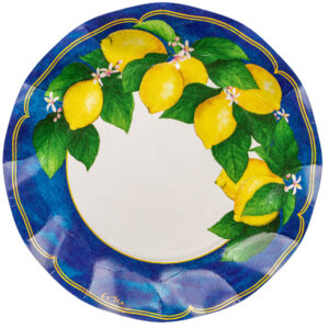 8 PIATTI GRANDI LIMONI 27 CM