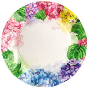 8 PIATTI GRANDI ORTENSIE 27 CM
