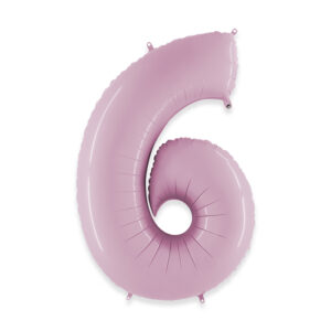 Pallone Mylar Foil Rosa N 6 1 Mt