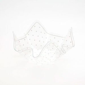 Contenitore Pet Pois Bianco 225 x 225 x 120 mm