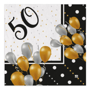 20 Tovaglioli 50 Anni Prestige 33 x 33 cm