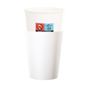 8 BICCHIERI E 8 COVER BIANCO PERLA 250 CC
