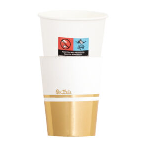 8 Bicchieri Eco Liberty Gold 250 cc
