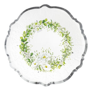 8 PIATTI WEDDING GREEN 27 CM