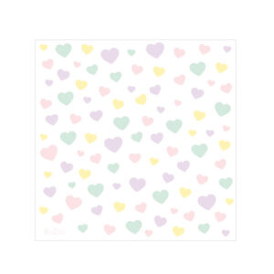 16 TOVAGLIOLI CANDY HEARTS 33 X 33 CM