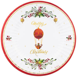 6 MAXI PIATTI CHRISTMAS IN THE AIR 33 CM