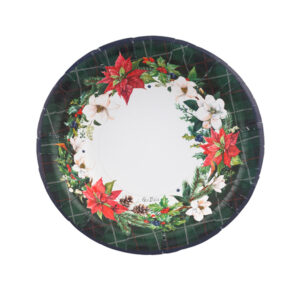 8 FONDINE CHRISTMAS IN TARTAN 24 CM