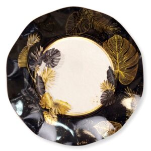 8 Piatti Piani Black Tropical