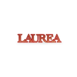 Scritta Laurea Rosso e Oro 620 x 120 mm