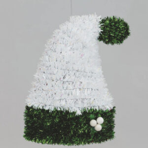 CAPPELLO PVC FILO BIANCO/VERDE 16 X 23 CM