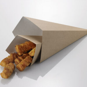 50 Coni da Fritto Kraft Avana 9.5 X 9.5 X 22.5