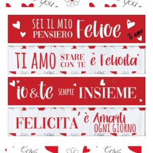 DISPLAY 4 MESSAGGI SAN VALENTINO GANCIO 25 X 4
