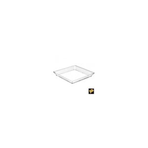 12 Vassoi Medium Plate Trasparenti 130 x 130 mm