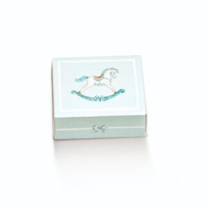 10 CASSETTI CAVALLO AZZURRO CON INSERTO 60X50X30