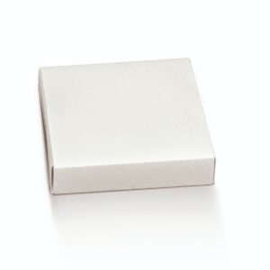 10 CASSETTI QUADRETTO FIBRA BIANCO 120X120X32
