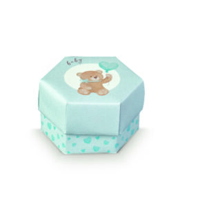 10 ESAGONI FONDO COPERCHIO LITLE BEAR AZZU 60X40