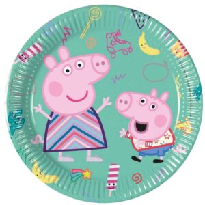 8 Piatti Peppa Pig Messy 20 cm