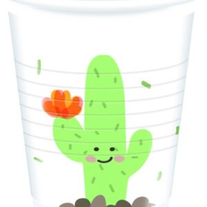 8 Bicchieri Design Cactus 200 ml