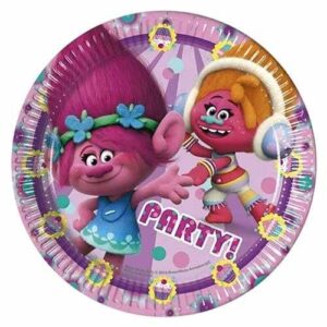 8 Piatti Trolls 23 cm