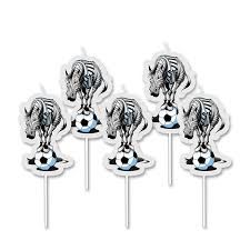 5 Candeline Pick Zebrotta Bianconera 8 cm