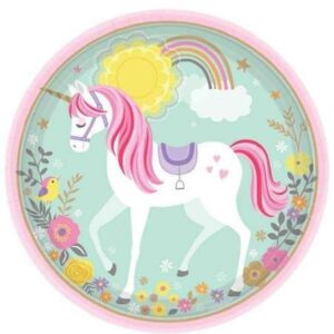 8 Piatti Magical Unicorn 23 cm