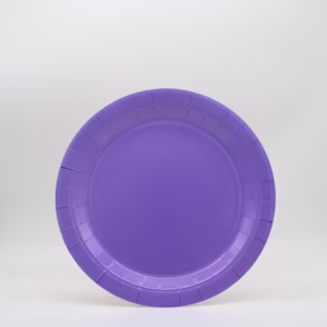 15 Piatti In Carta Viola 18 cm